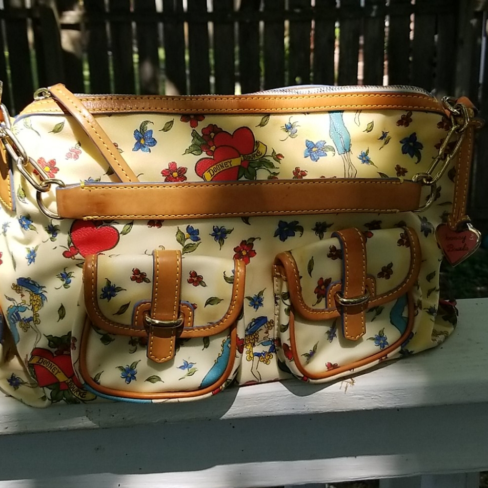 Dooney and bourke tattoo print shoulder bag